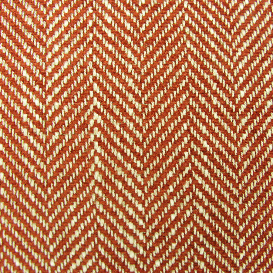 Upholstery Fabric Spey Herringbone - Brick Red