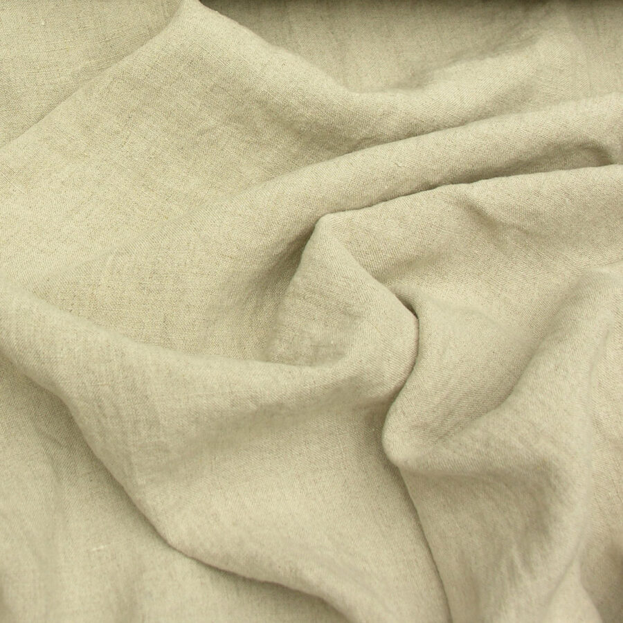 Wide Washed Linen - Natural