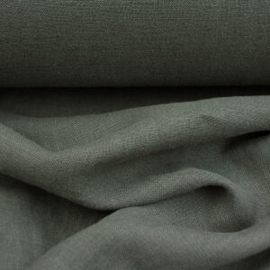 100% Linen fabric with a super soft drape in a soft dark olive green. Suitable for curtains and blinds where a good drape is uppermost.