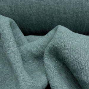 100% Linen fabric with a super soft drape in a teal blue/green. This mid weight linen is suitable for curtains and blinds where a good drape is uppermost.