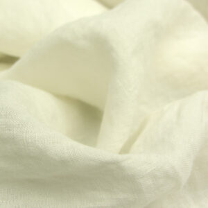 Wide Washed Linen - Off White - Image 3