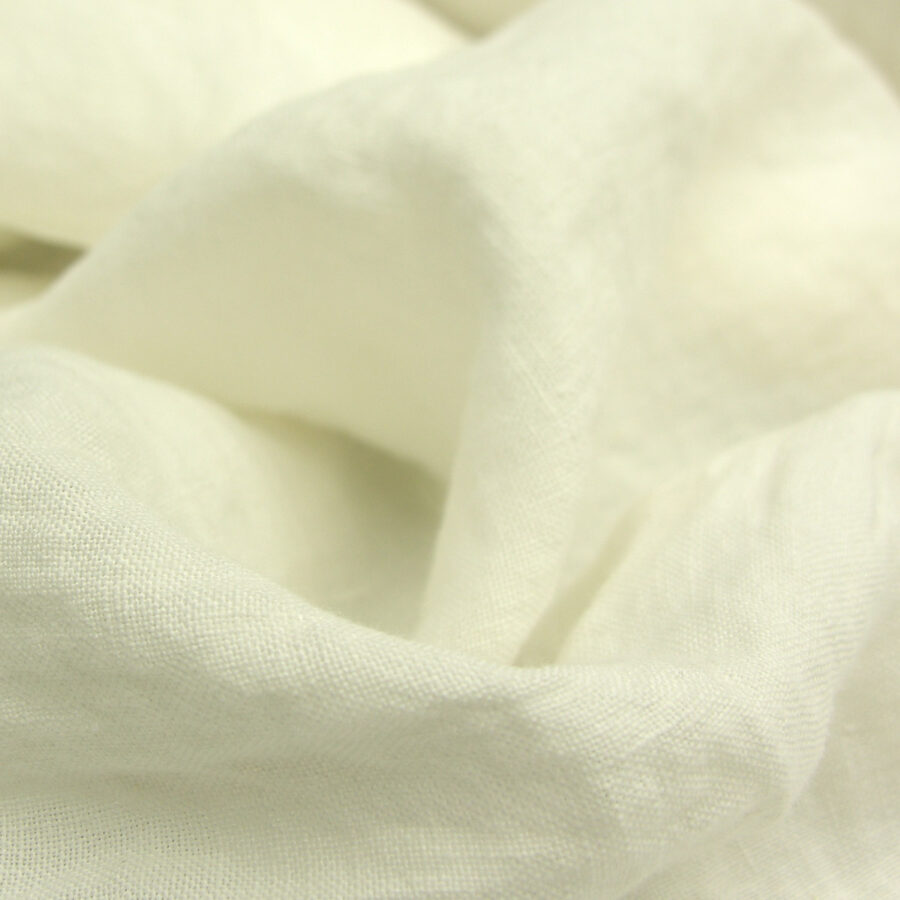 Wide Washed Linen - Off White