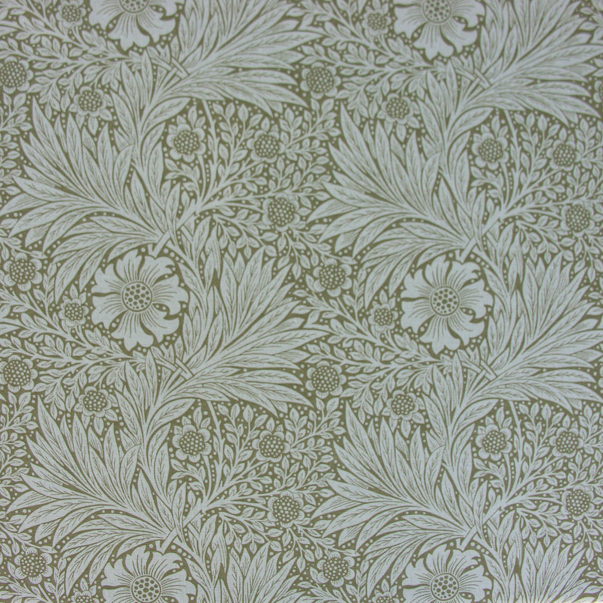 William Morris Marigold - Olive and Linen - Image 2