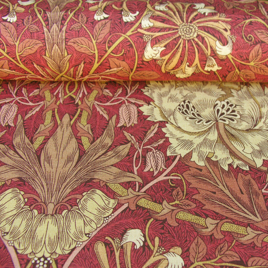 William Morris Honeysuckle & Tulip - Brick and Russet