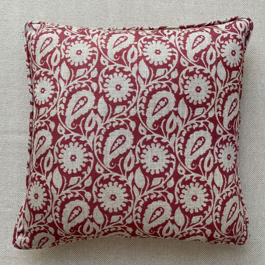 Agnes Cushion - Antique Red