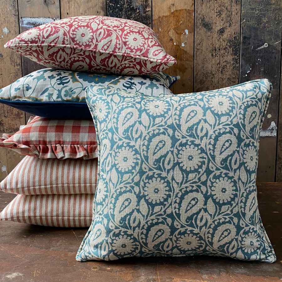 Agnes Cushion - Teal