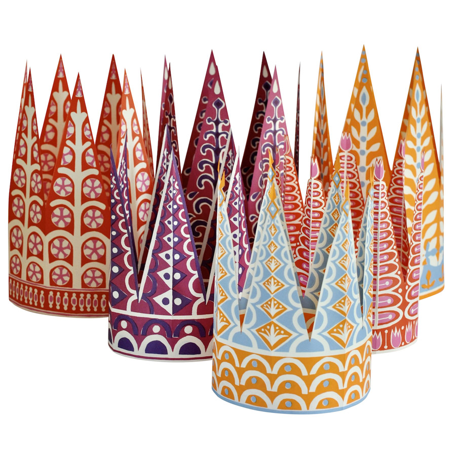 Six Paper Crowns