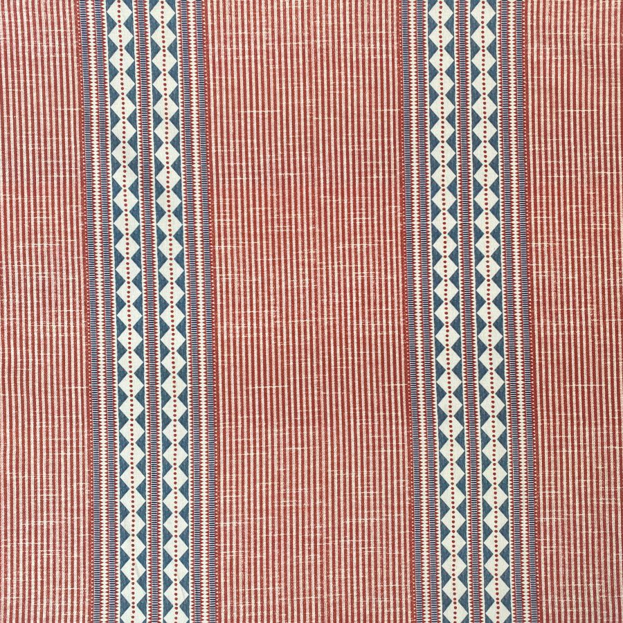 Extra Wide Aztec Stripe - Red Indigo