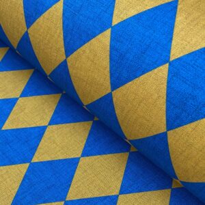 Harlequin Fabric Gold & Blue