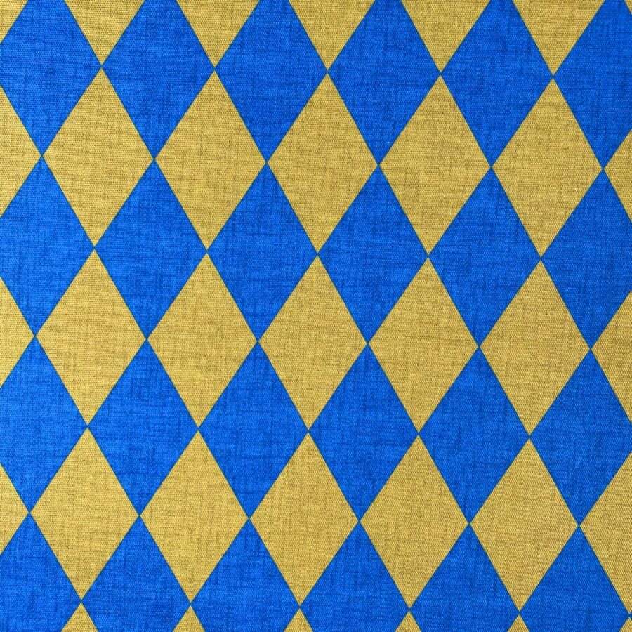 Harlequinade - Blue & Gold