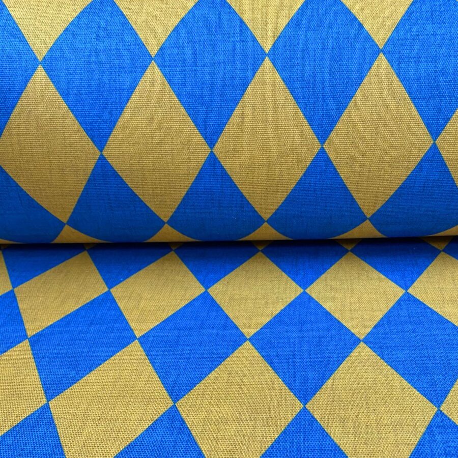 Harlequinade - Blue & Gold
