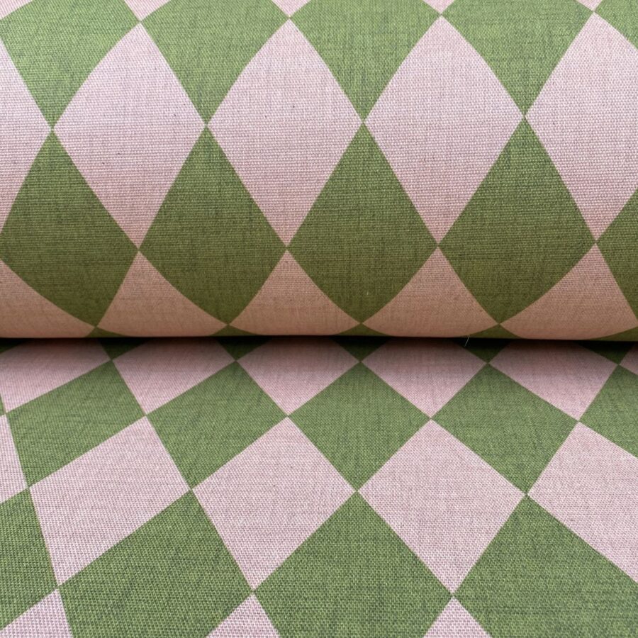 Harlequinade - Pink & Green