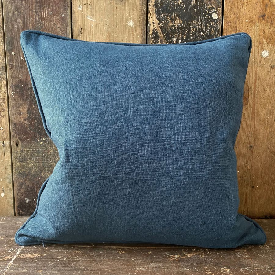 Karabair Cushion  - Teal, Ink & Ochre