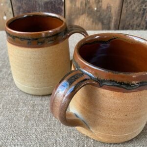 Large stoneware mug for soup