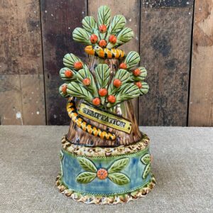 Paul Young Slipware Temptation Serpent Floral Base - Image 1