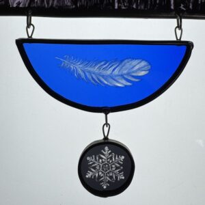 Tamsin Abbott Stained Glass - A Snowfall of Feathers - Image 3