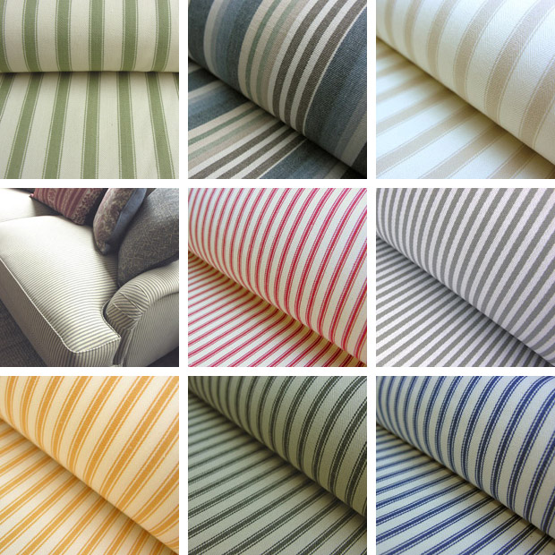 Cotton Ticking Fabrics from Tinsmiths Cotton Ticking Fabrics from Tinsmiths