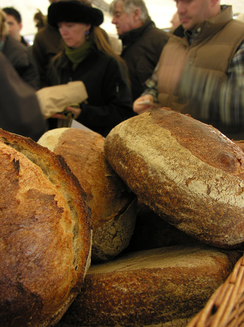 crusts sour dough from Lorentzen bakery at Teme Valley Farmers Market