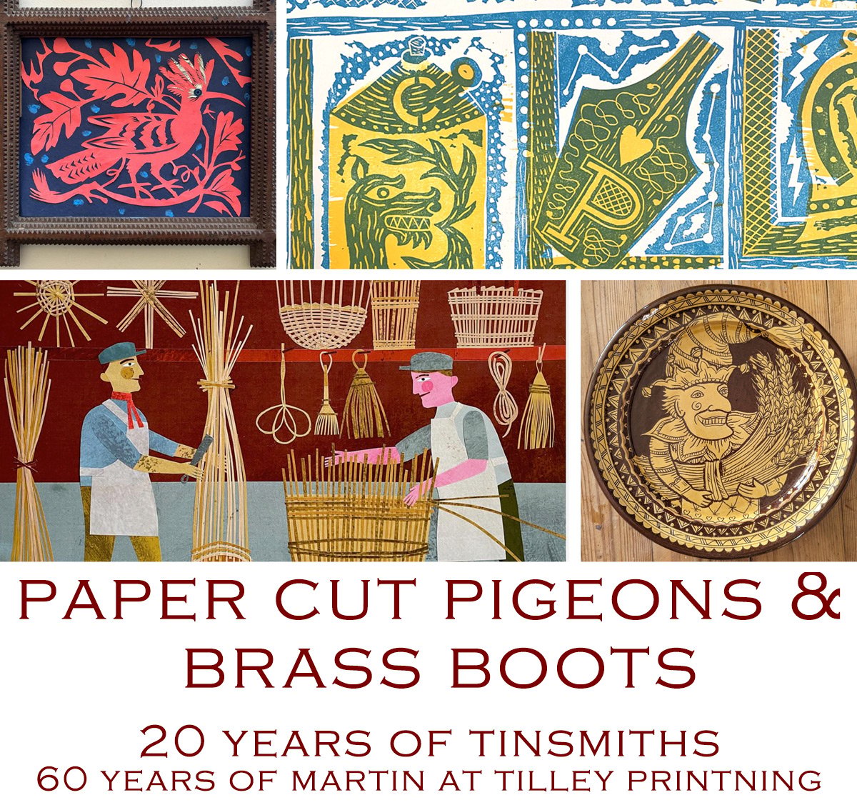 Paper Cut Pigeons & Brass Boots Exhibition September 2024