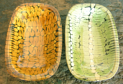 Slipware bowls by Patia Davis