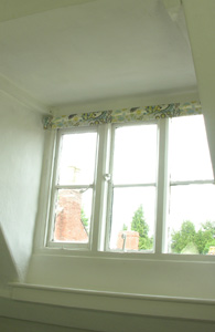 Roller Blind in up position