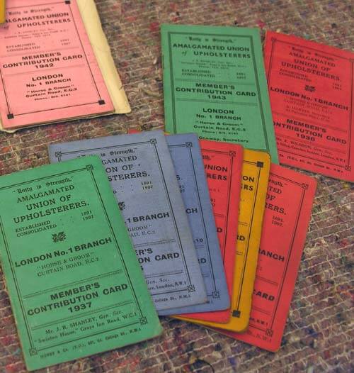 Sam's father's union cards