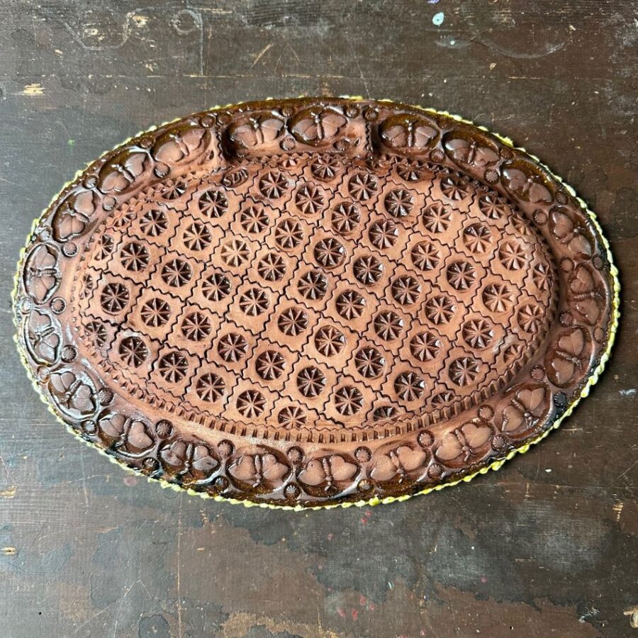 Sophy Mackeith Feathered Platter SMPF5