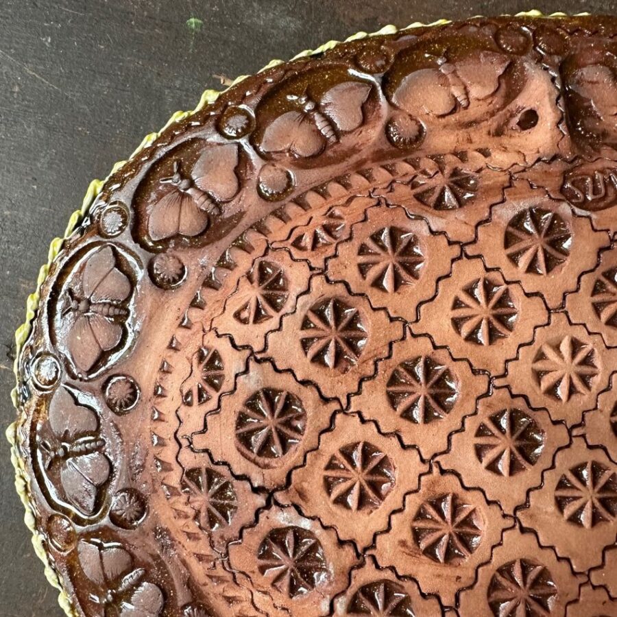 Sophy Mackeith Feathered Platter SMPF5