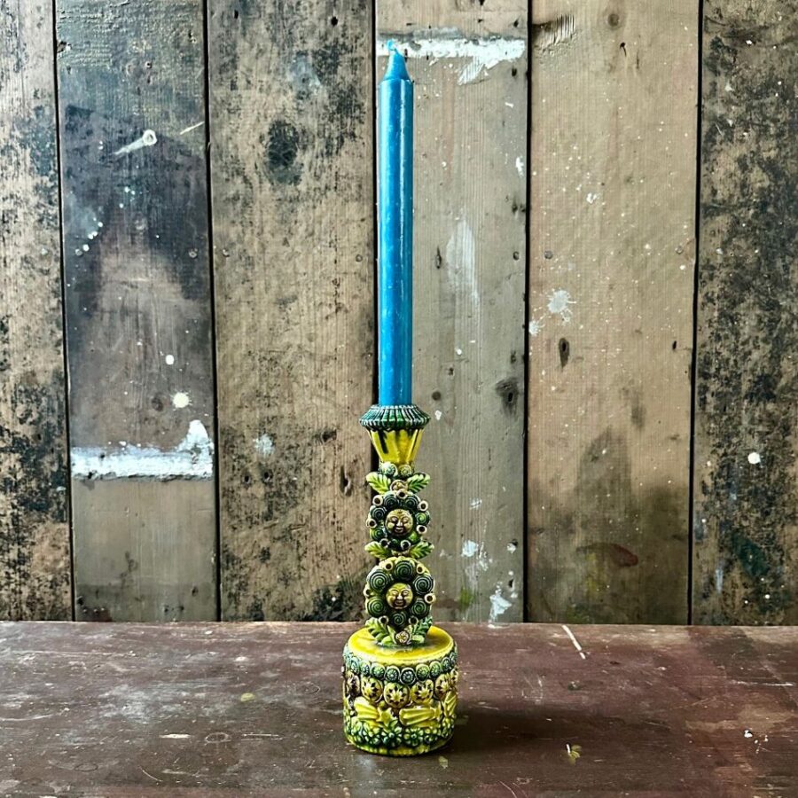 Tall Candlestick with Shooting Stars and Moons SMFC3