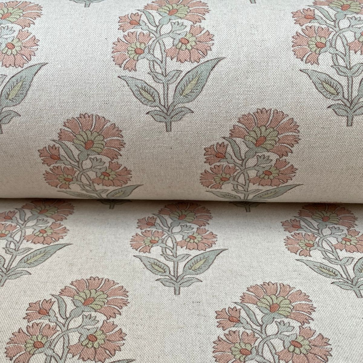 Extra Wide Fabric with a pink flower