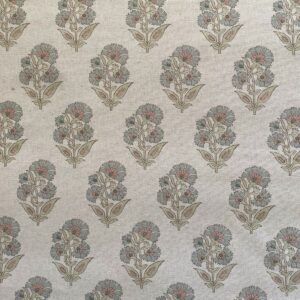 Extra Wide Fabric with a blue flower