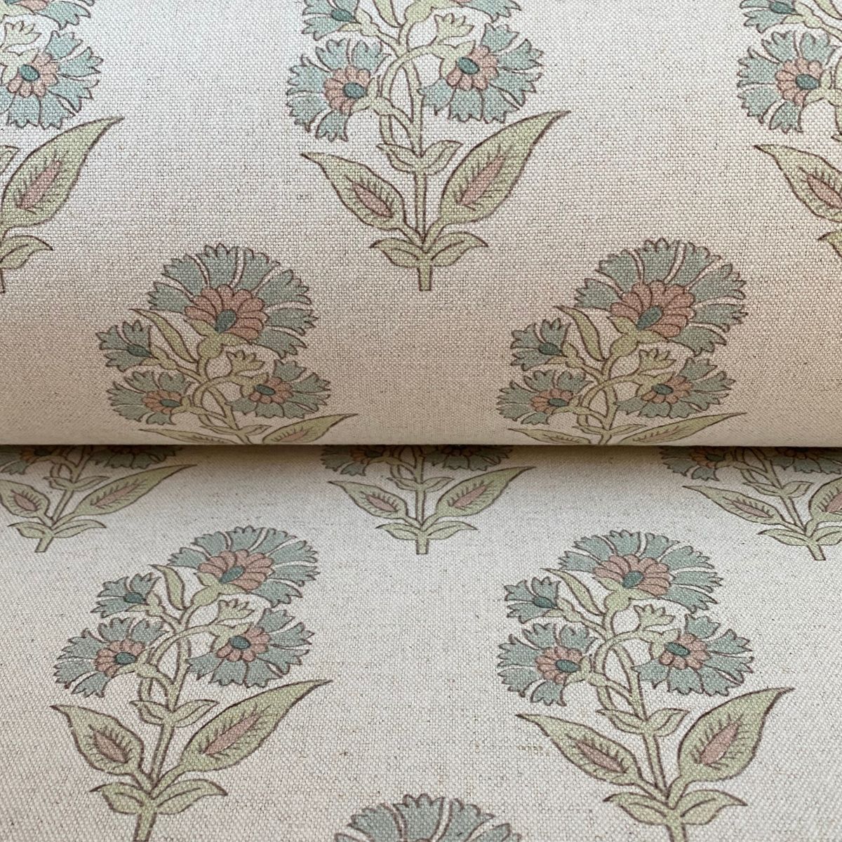 Extra Wide Avebury Fleur Duckegg & Sage - Image 3