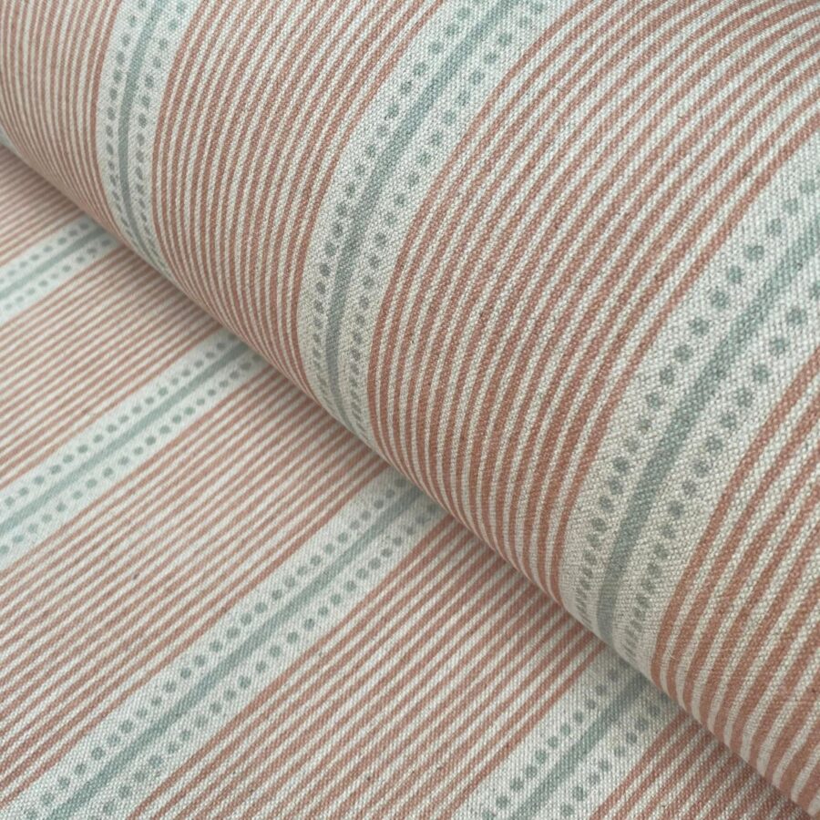 Extra Wide pink Striped Fabric