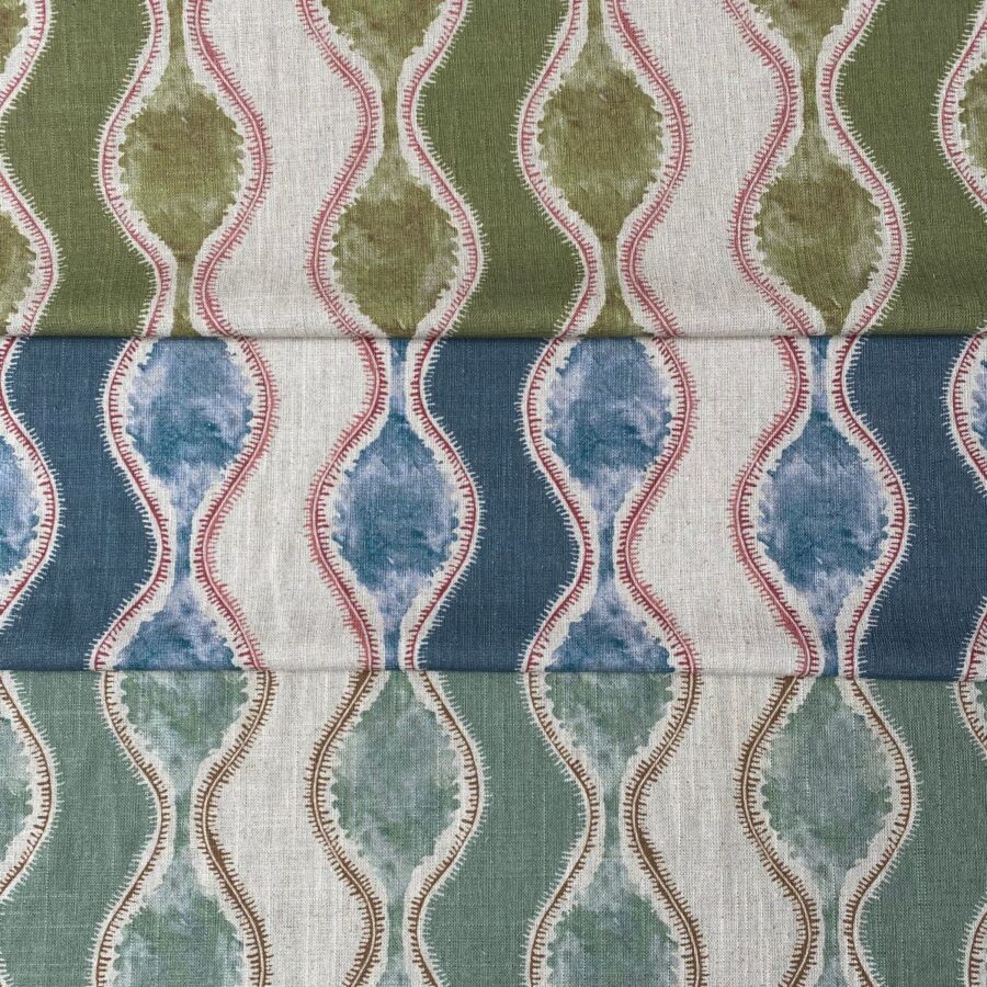 Sissinghurst Stripe Seagreen and Toffee