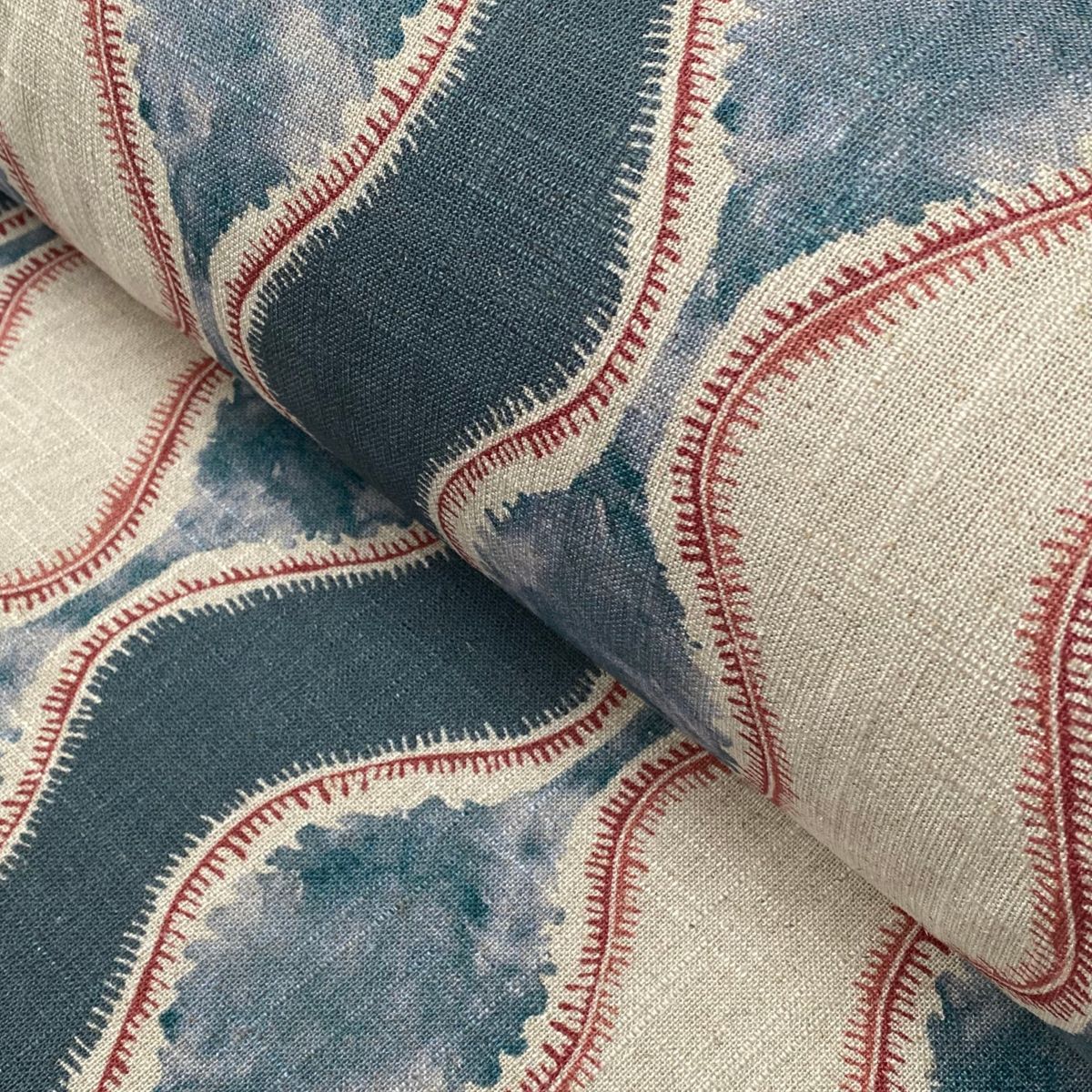 Sissinghurst Stripe Print Fabric Cloth Tinsmiths Ledbury