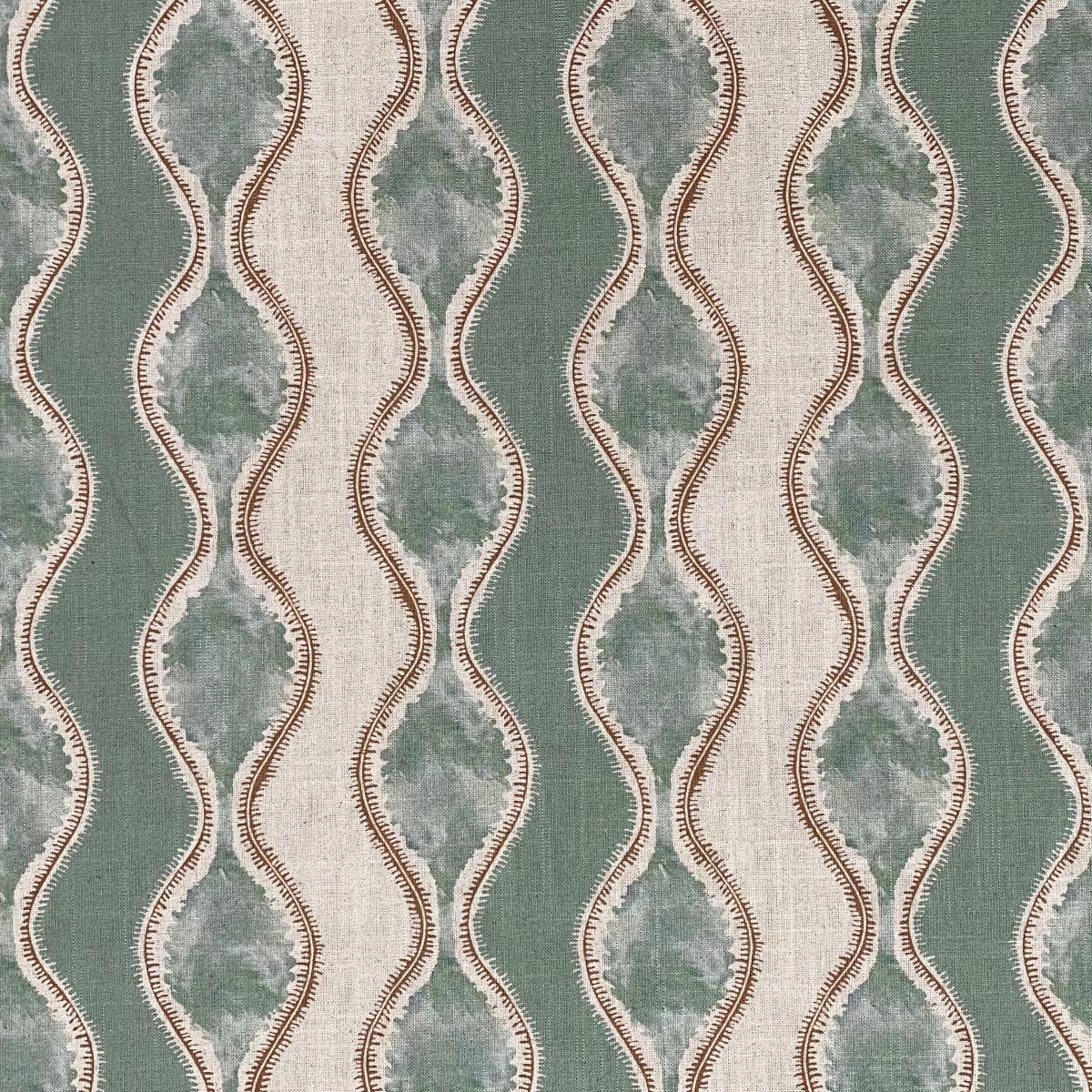 Sissinghurst Stripe Print Fabric Cloth Tinsmiths Ledbury