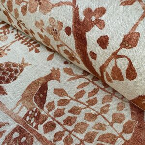 Tinsmiths Oxiana Extra Wide Fabric Burnt Umber