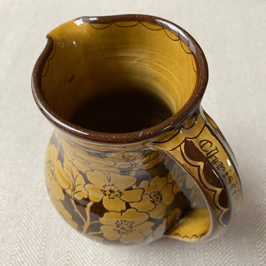 Katie B Morgan Slipware Jug SORMK2 Christina Rossetti
