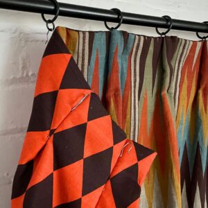 Single curtain in Zhivago Linen from Tinsmiths of Ledbury
