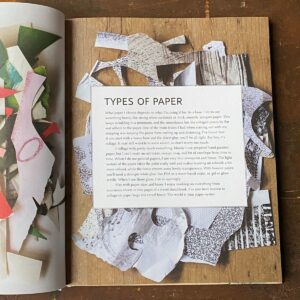 Instruction page of Cut Paper Pictures book by Clover Robin