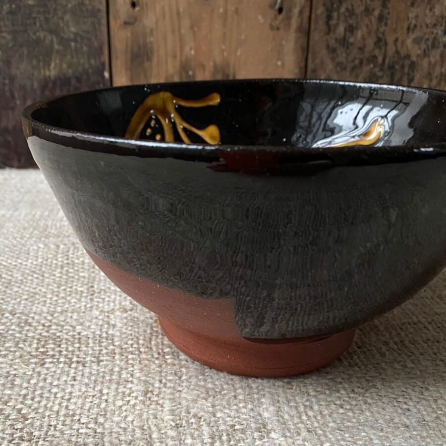 Erica Taylor Low Deep Footed Bowl - Black Creature ETDI3