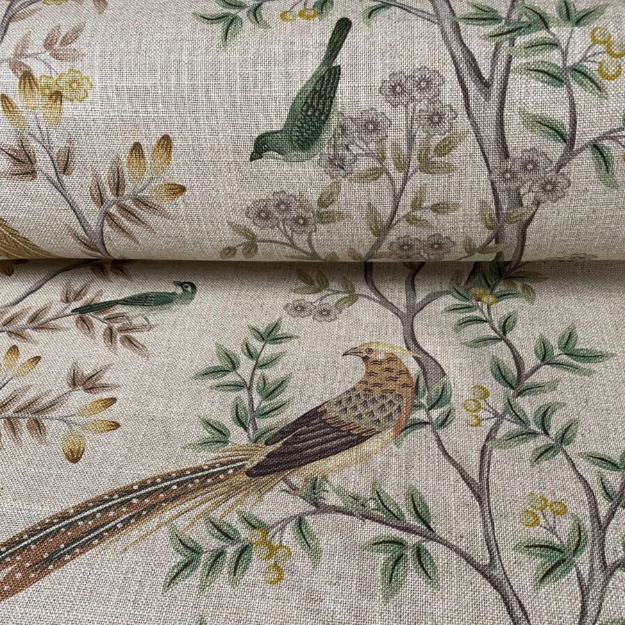 Extra Wide Chinoiserie Green & Gold