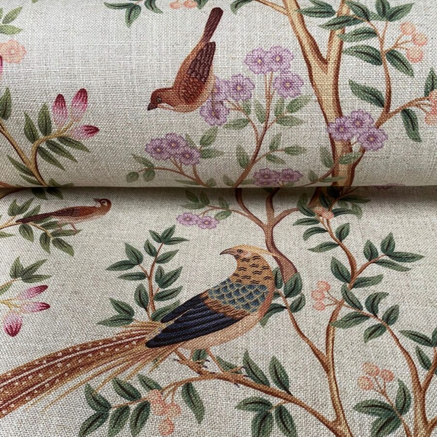 Extra Wide Chinoiserie Magenta & Brick