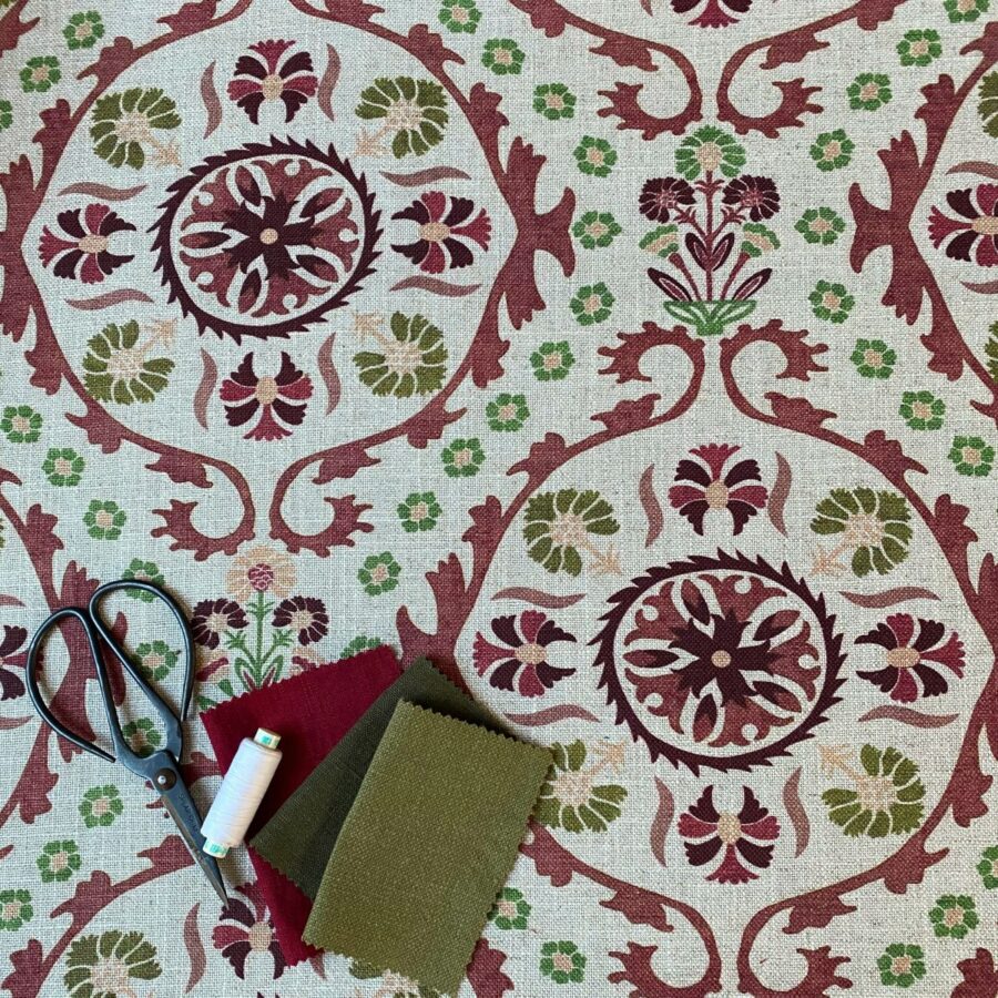 Extra Wide Eden Suzani Henna Brown & Olive
