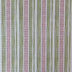 Feather Stripe Olive & Brick - Image 2