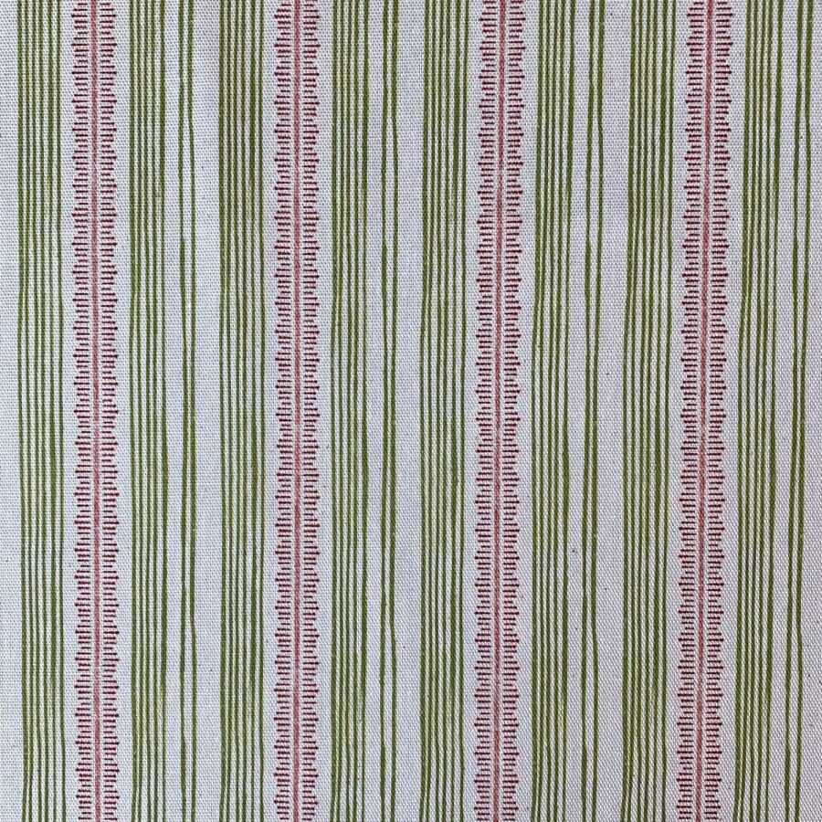 Feather Stripe Olive & Brick