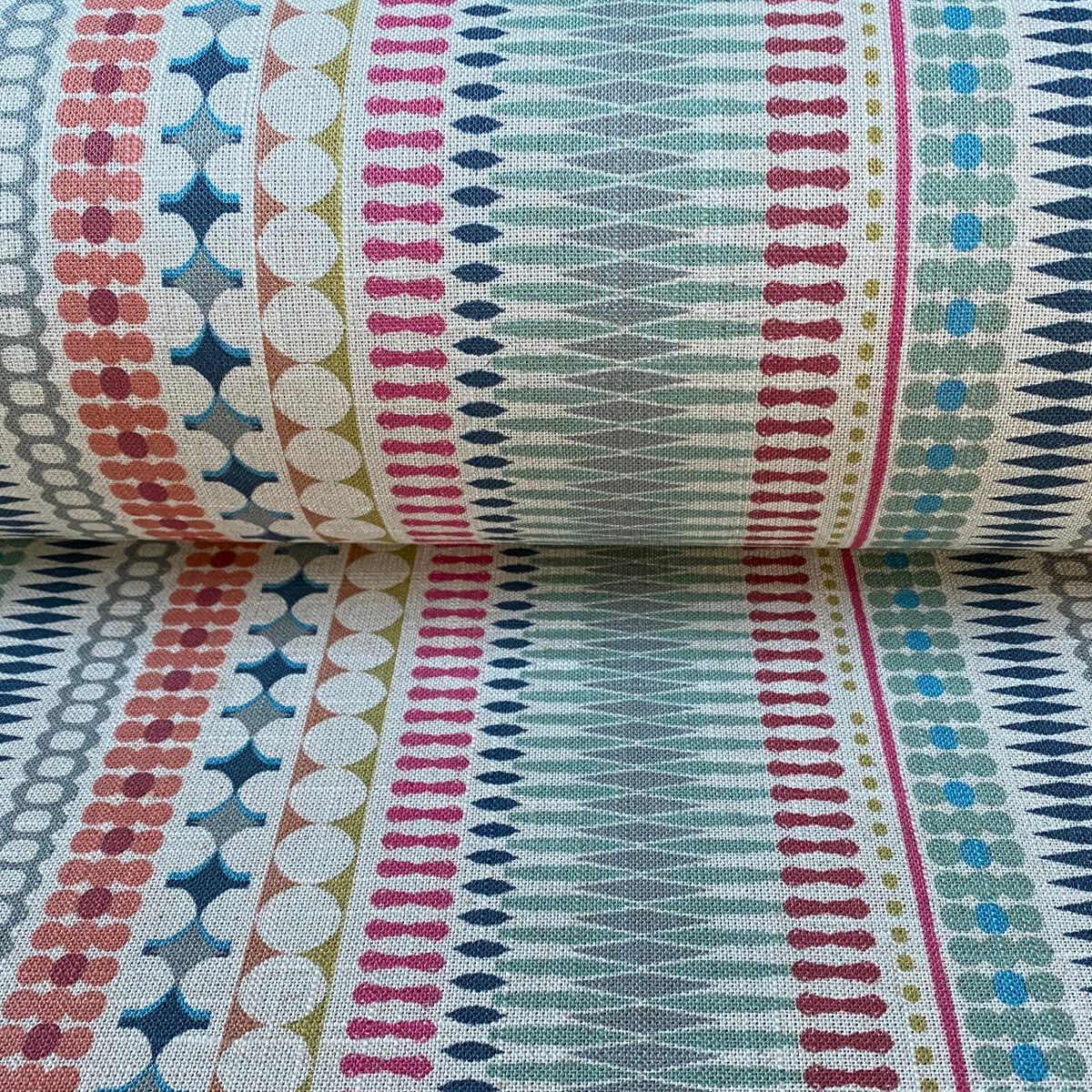 Omega Stripe Seagreen & Raspberry - Image 3