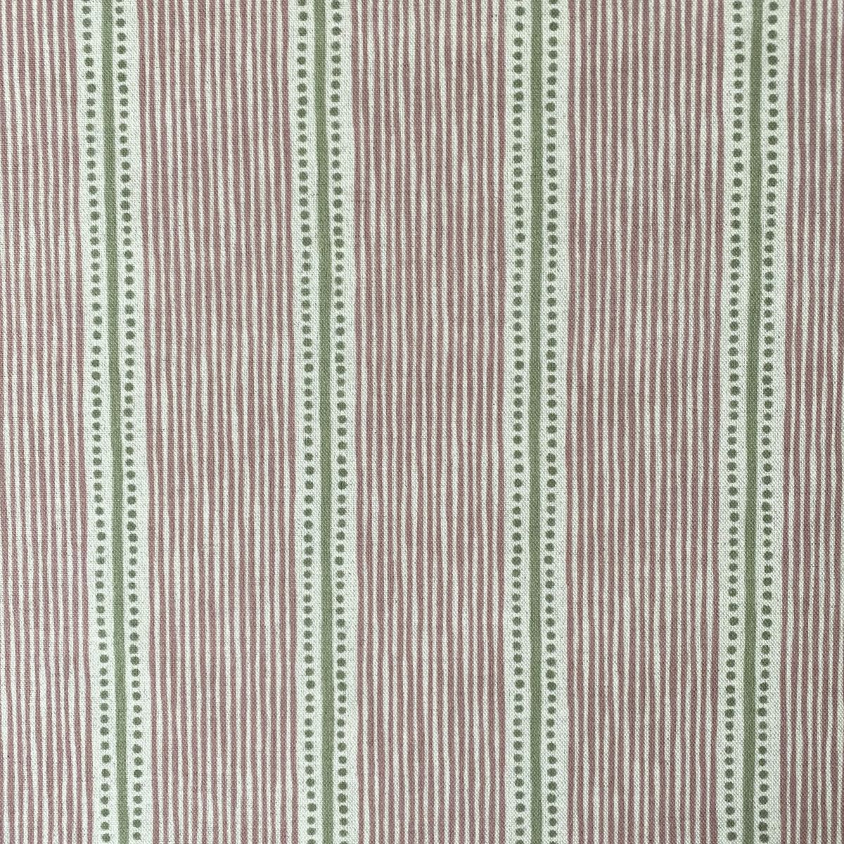 Extra Wide Avebury Stripe Carnation Pink & Sage - Image 2
