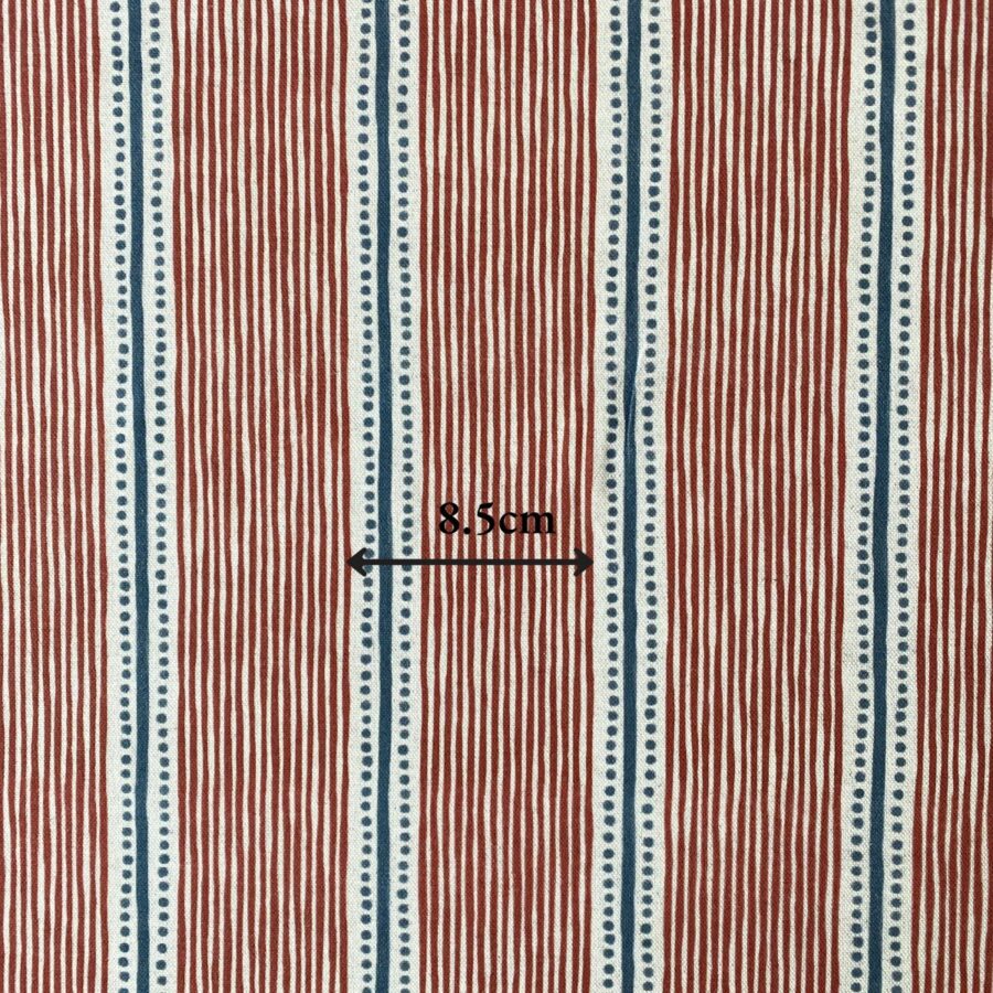 Extra Wide Avebury Stripe Strawberry & Indigo