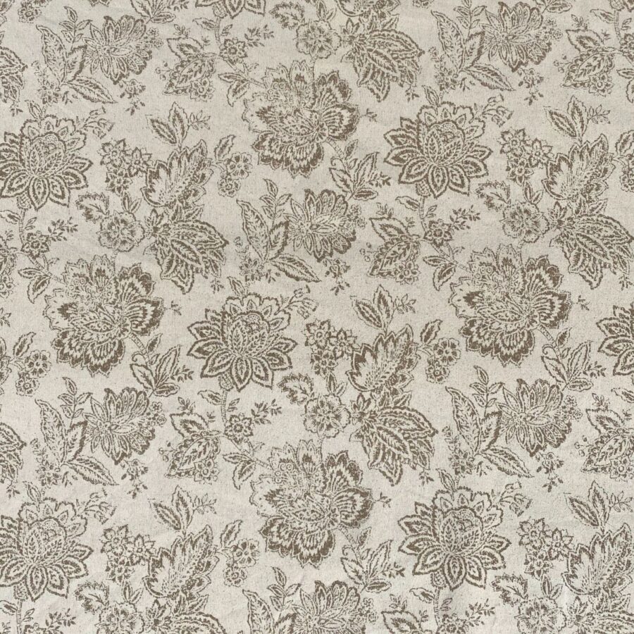 Tree of Life patterned fabric on a slanted roll